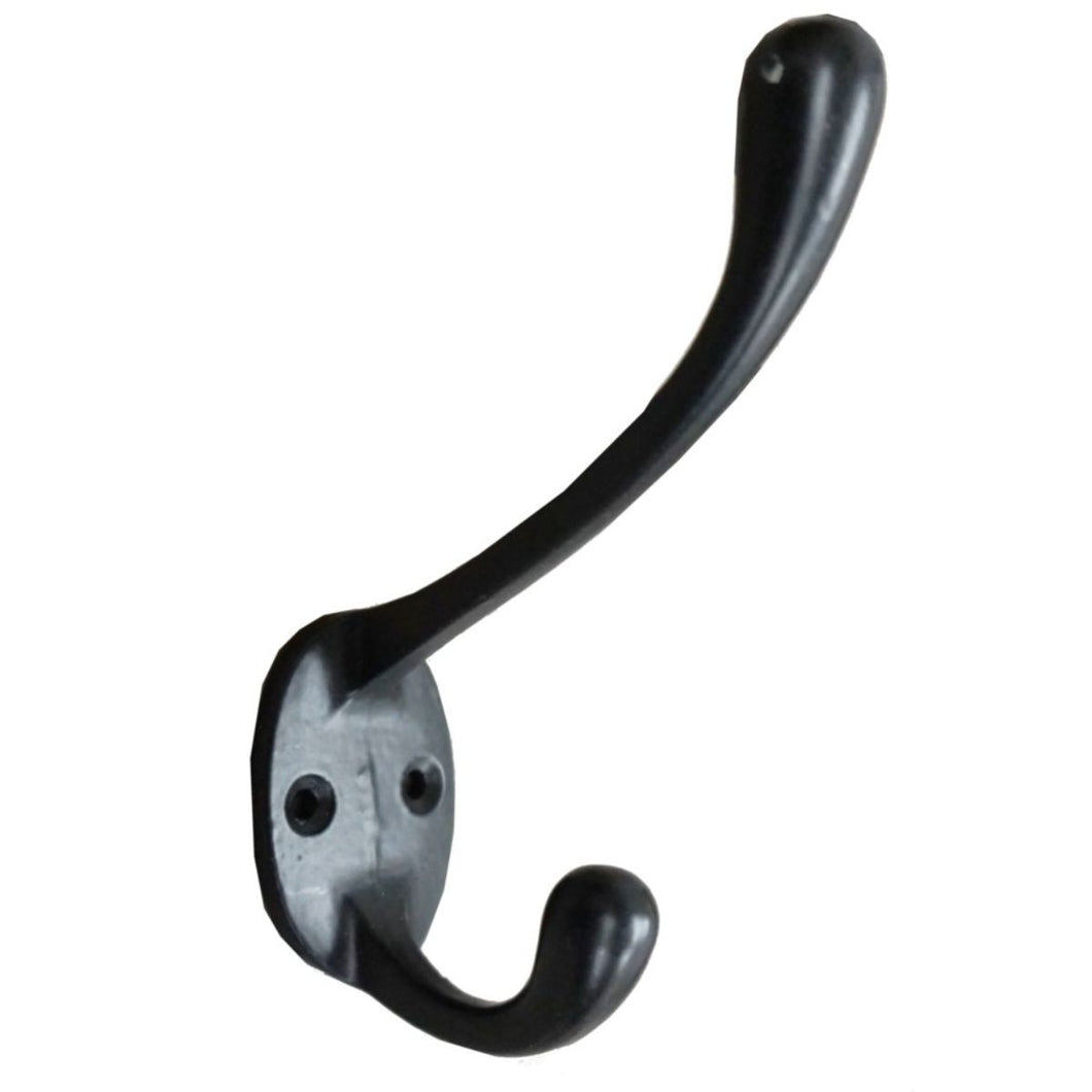 Rio Double Hook - Cast Iron Black