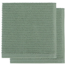 Load image into Gallery viewer, Ripple Dishcloths Set of 2 - Elm Green
