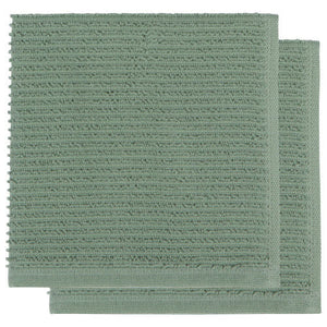 Ripple Dishcloths Set of 2 - Elm Green