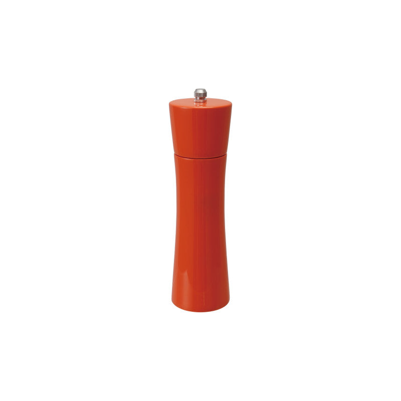 Rubberwood Enamel Salt & Pepper Mill - Orange
