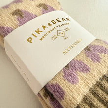 Load image into Gallery viewer, Kalila Double Heart Pattern Crew Sock
