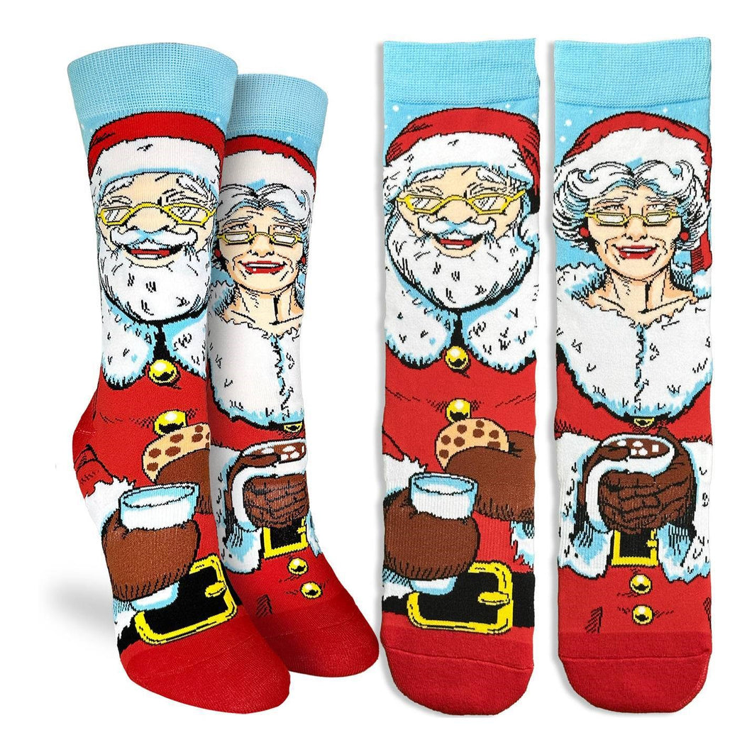 Santa And Mrs Claus Socks