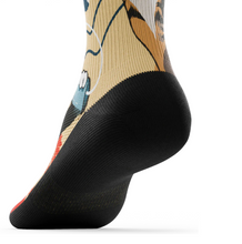 Load image into Gallery viewer, Knee High Compression Socks - Meow
