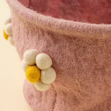 Load image into Gallery viewer, Daisy Felt Easter Basket - Pink
