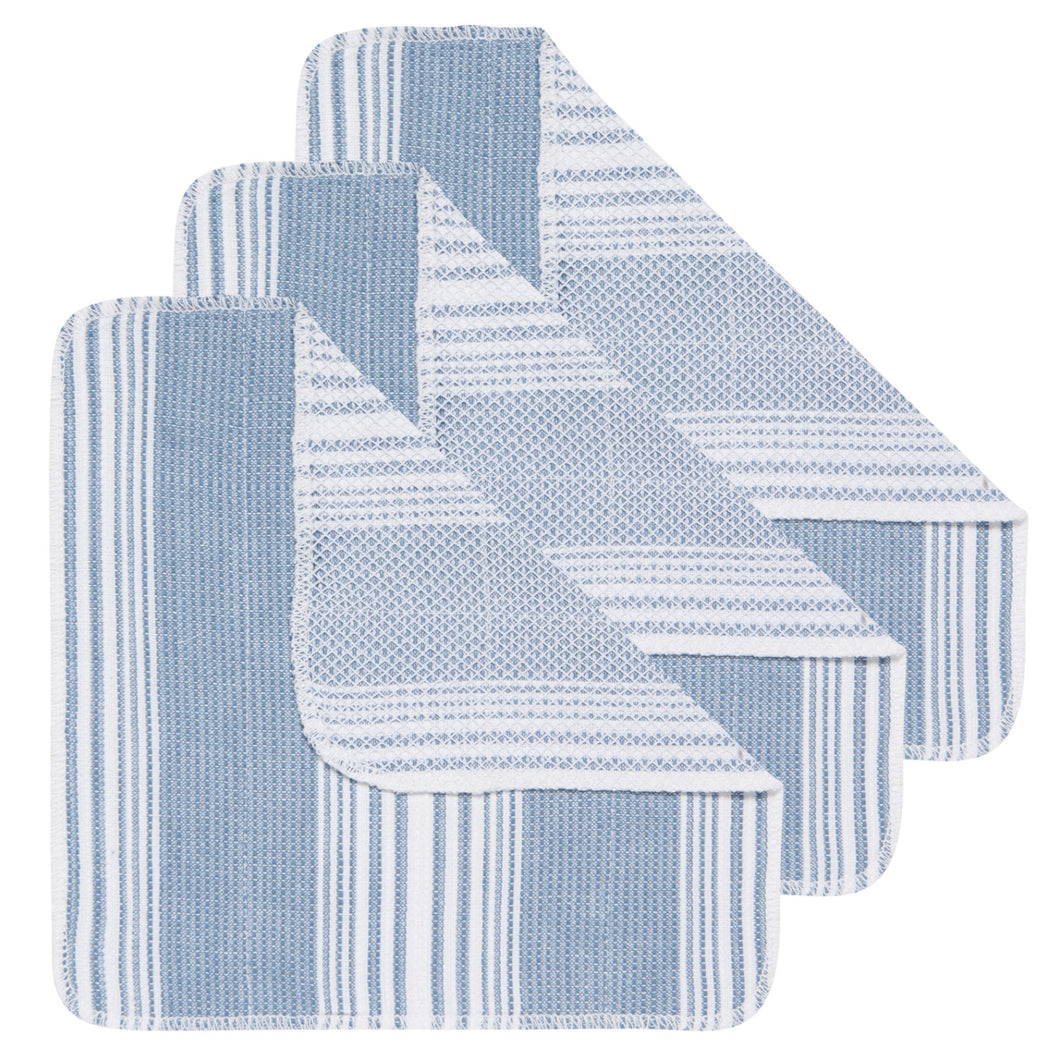 Scrub-It Dish Cloths Set of 3 - Slate Blue