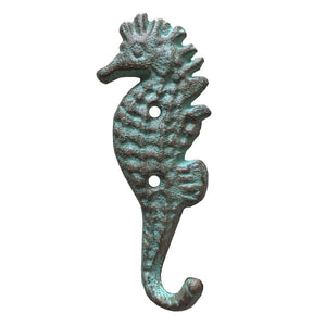 Seahorse Hook - Green/Copper