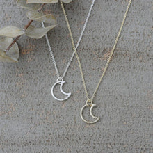 Load image into Gallery viewer, Silhouette Moon Necklace
