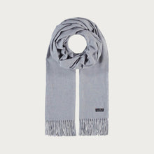 Load image into Gallery viewer, Single Wide Coloured Cashmink Scarf - Icelandic Blue
