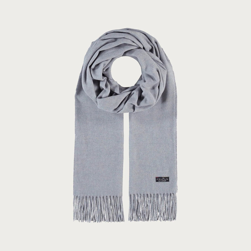 Single Wide Coloured Cashmink Scarf - Icelandic Blue