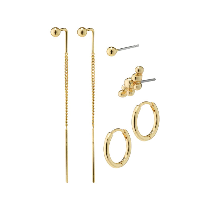 Siv Earrings 4-in-1 Set - Gold