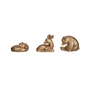 Sleepy Animal - Antique Gold Finish