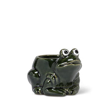 Load image into Gallery viewer, Small Crouched Frog Planter
