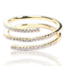 Load image into Gallery viewer, Spiral Ring - 18K Gold Plated Sterling Silver
