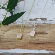 Load image into Gallery viewer, Stone Fleck Necklace - Rose Quartz
