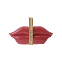 Load image into Gallery viewer, Stoneware Lip Shaped Bookends, Set of 2 - Pink
