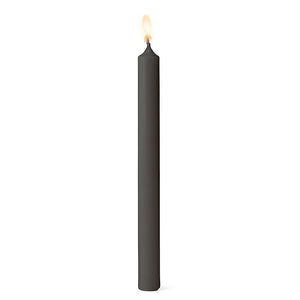 Straight Taper Candles, Grey - 4 Pieces