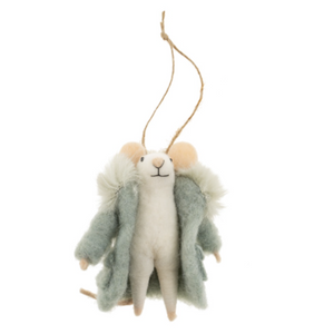 Super Puff Sofie Mouse Holiday Ornament