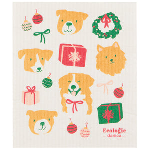 Swedish Dish Cloth - Holiday Hounds