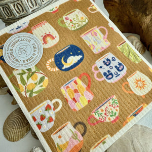 Swedish Dish Cloth - Mugshot Teacups & Mugs