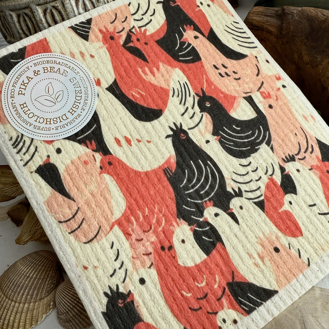 Swedish Dish Cloth - What the Cluck? Chicken
