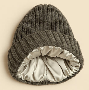 Aspen Cashmere Blend Ribbed Toque - Slate