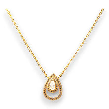 Load image into Gallery viewer, Tear Drop Necklace - 18K Gold Plated Sterling Silver
