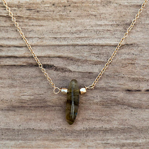 This Is Me Necklace - Gold/Labradorite