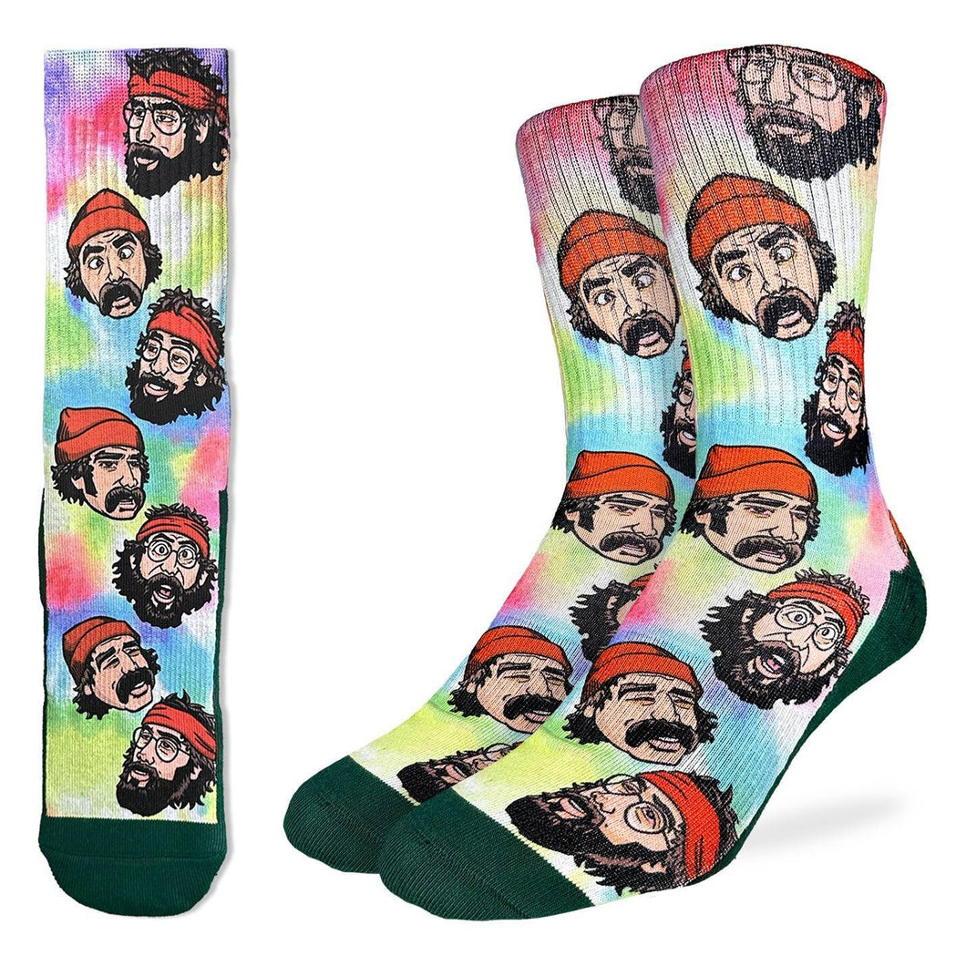 Tie Dye Cheech & Chong Socks