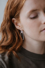 Load image into Gallery viewer, Twofold Earrings Short - Silver

