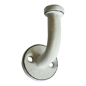Minimalist Geometric Wall Hook - Distressed White