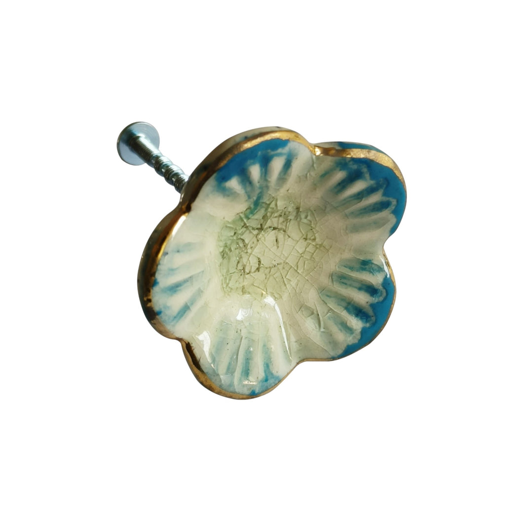 Delicate Bloom Ceramic Knob
