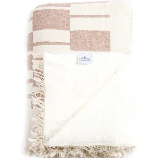 Vance Fleece Throw - Walnut