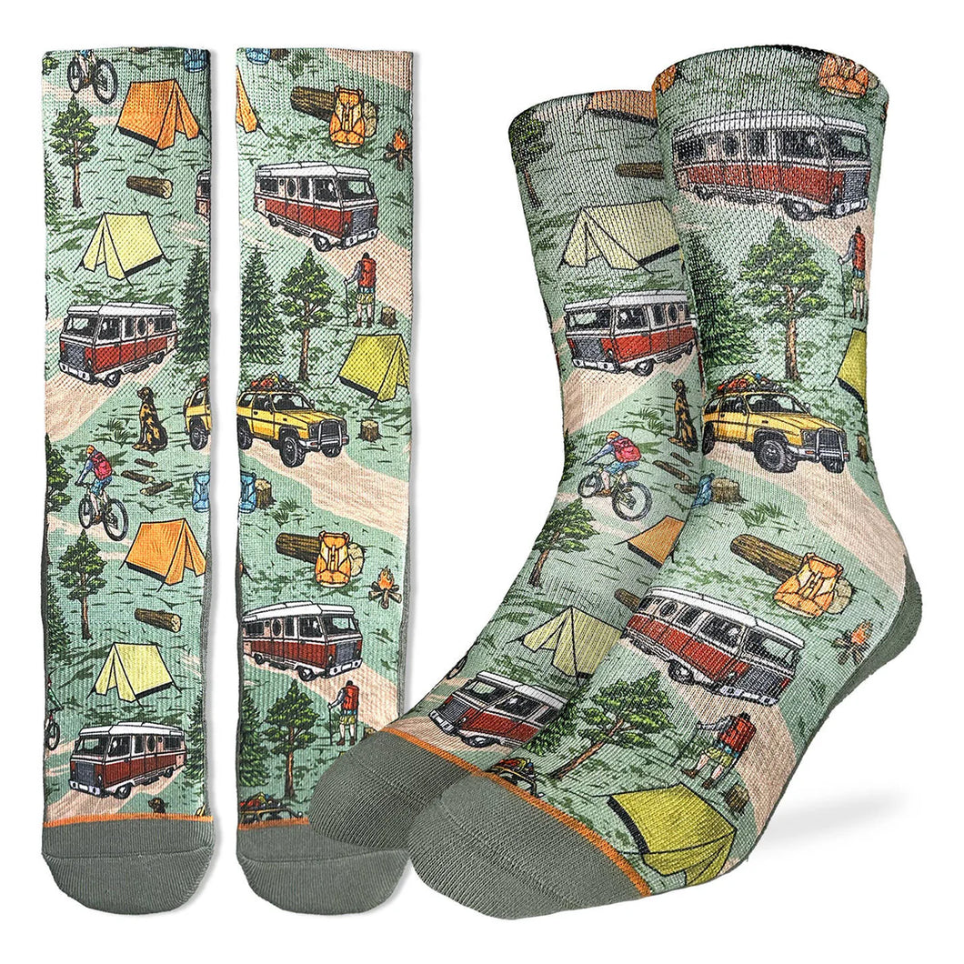 Vintage Camping Trip Socks