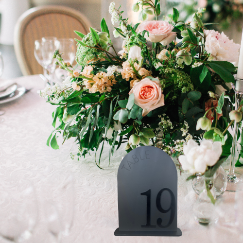 Seating Table Numbers - Personalized Colour
