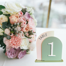 Load image into Gallery viewer, Acrylic Layered Seating Table Numbers
