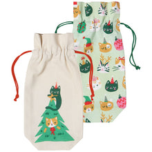 Load image into Gallery viewer, Wine Bags Set of 2 - Let It Meow
