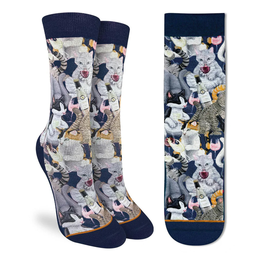 Wine & Cats Socks