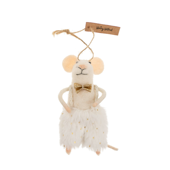 Wintry Wilfred Mouse Holiday Ornament