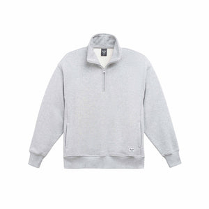 Women's Classic Quarter Zip - Heather Light Grey