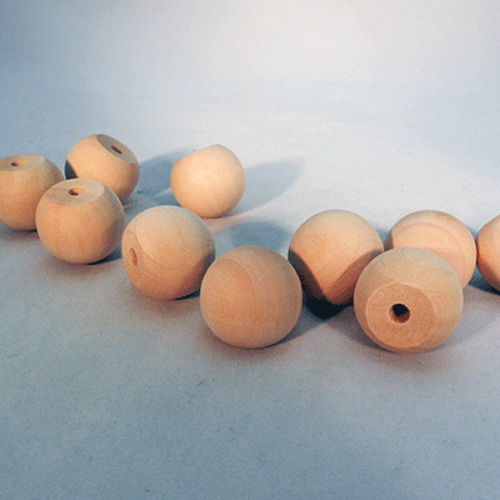 Wood Ball Knob - 1 Inch