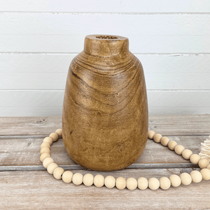 Wood Vase - 7.5"