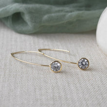 Load image into Gallery viewer, Wren Earrings, Gold - Clear
