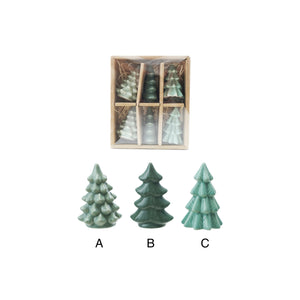 Stoneware Trees - Green