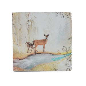 Deer and Fawn - Art Block