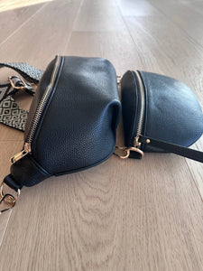 Oversize Crossbody Bag - Black