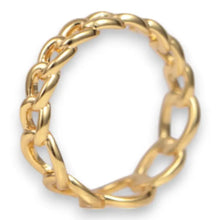 Load image into Gallery viewer, Chain Link Ring - 18K Gold Plated Sterling Silver
