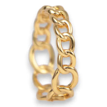 Load image into Gallery viewer, Chain Link Ring - 18K Gold Plated Sterling Silver
