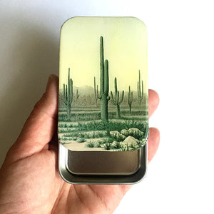 Desert Cactus Notions Tin