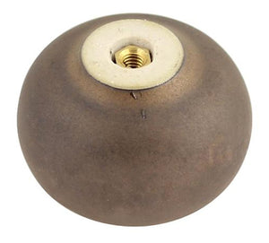 Ceramic Stone Knob Brown with Hints of Copper - 1-5/8"