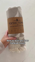 Load and play video in Gallery viewer, The Somers Palm Towel - Granite
